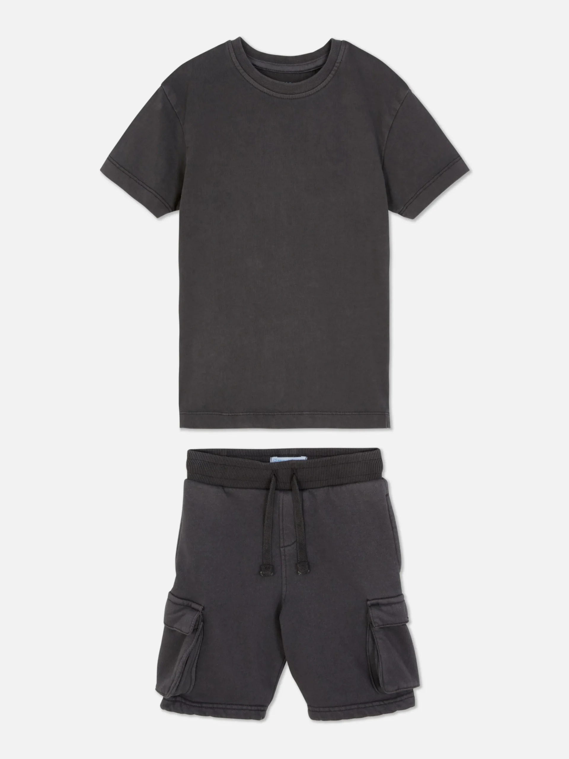 Conj. Coordenado T-shirt/calções Cargo Para Criança