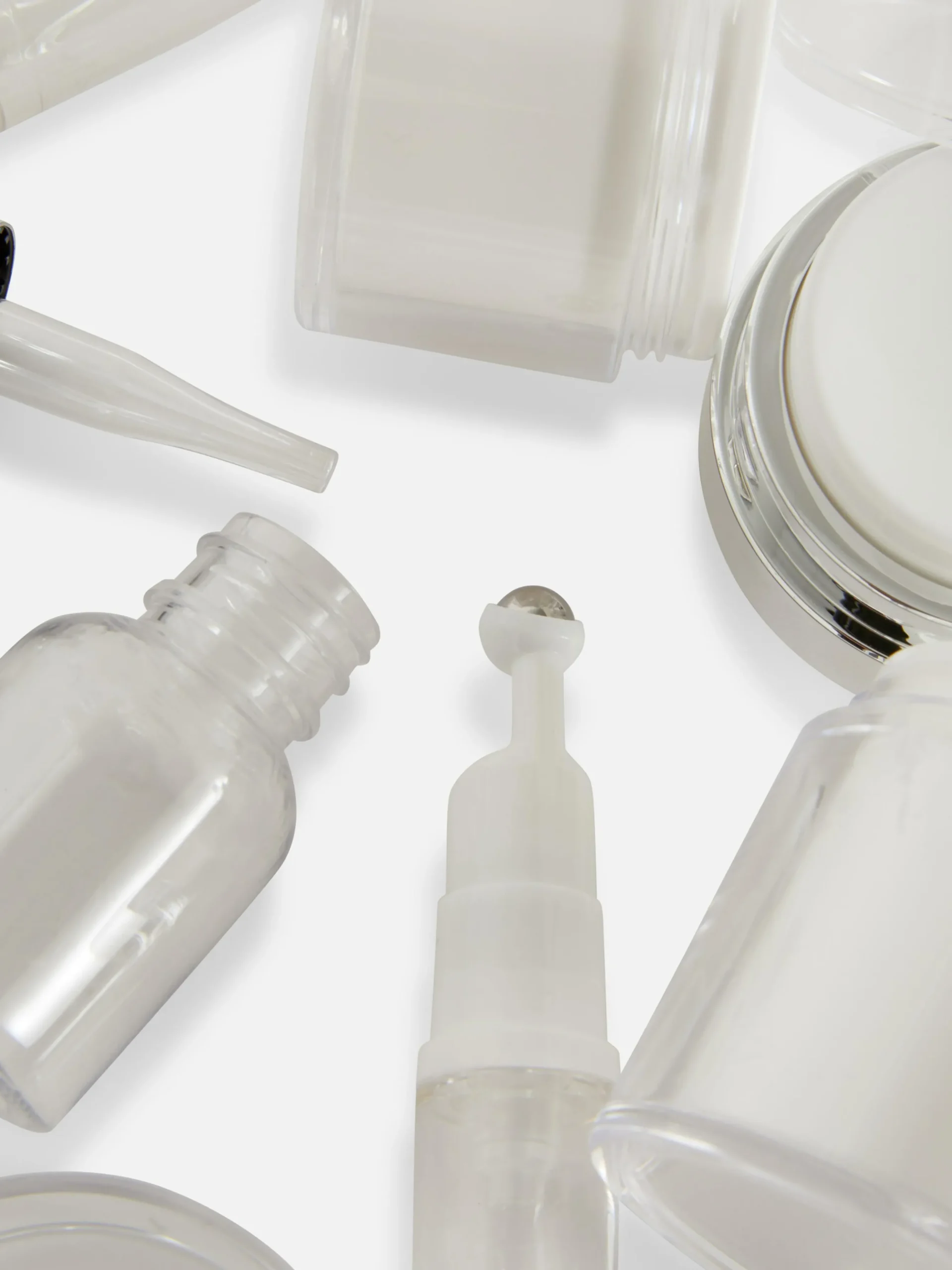 Conjunto 4 Recipientes Cuidados Pele Viagem