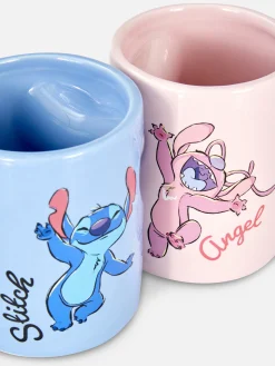 Conjunto Canecas Coração Disney Stitch & Angel