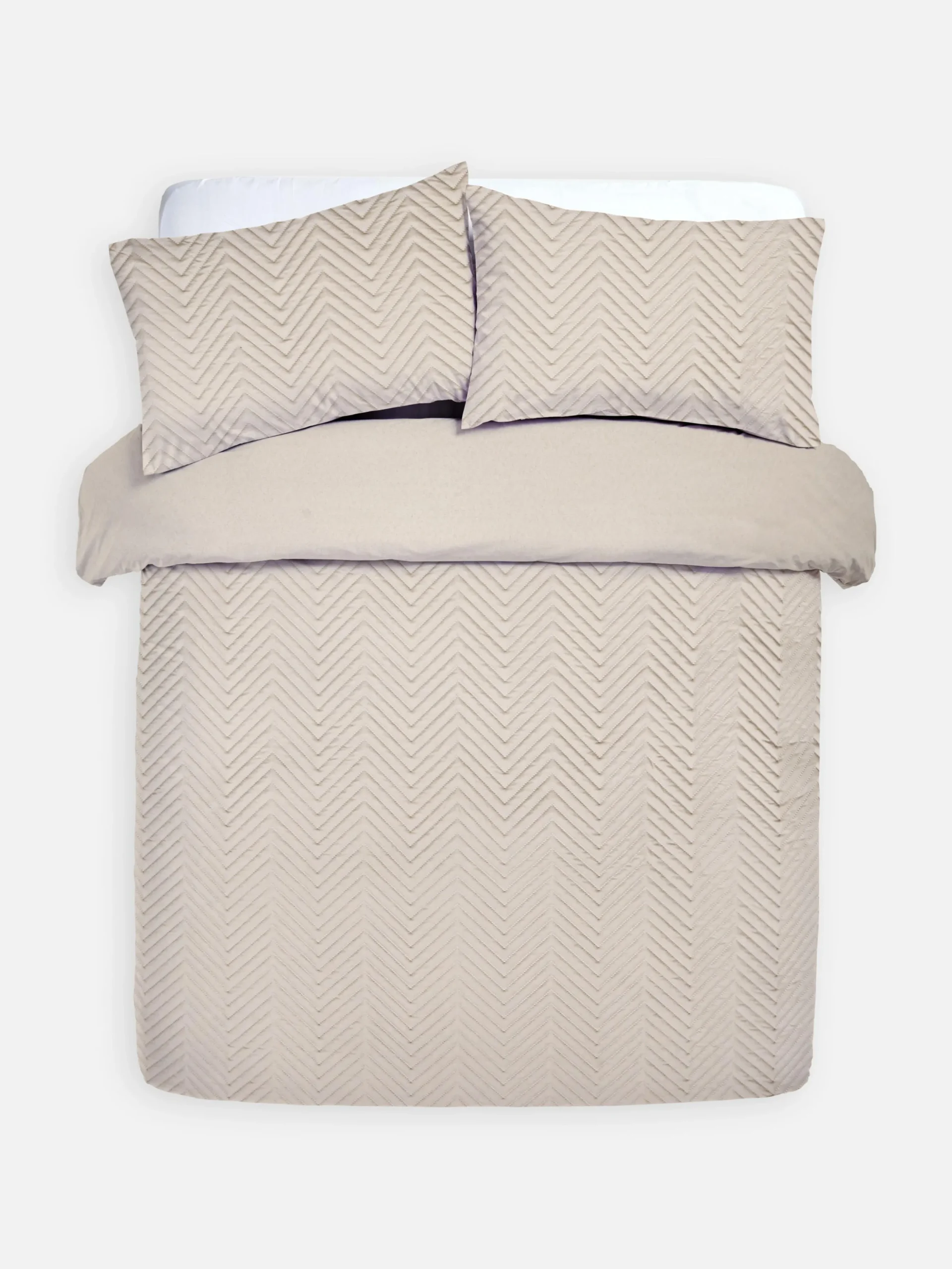 Conjunto Capa Edredão King Padrão Chevron Pinsonic