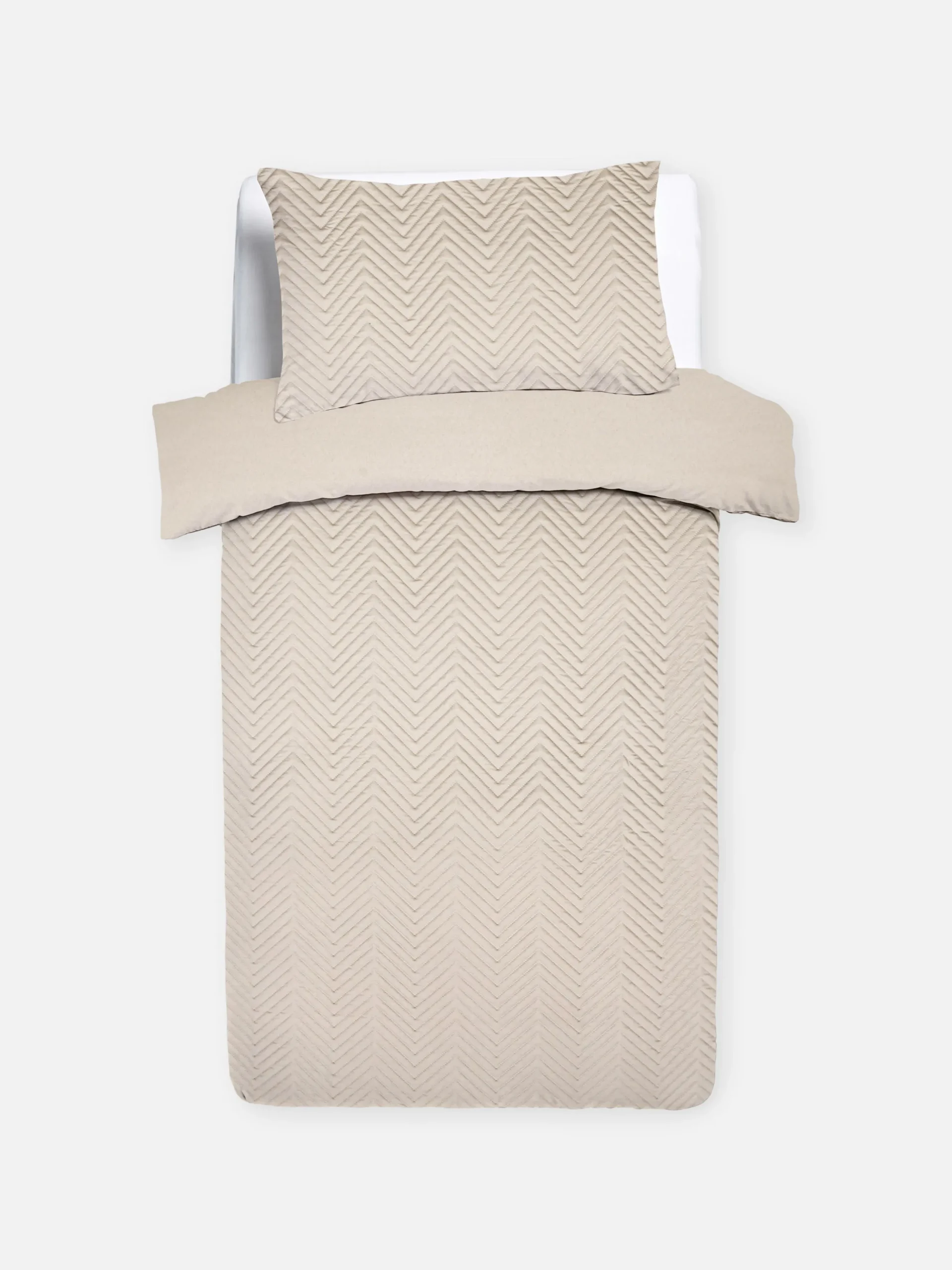 Conjunto Capa Edredão Solteiro Texturada Reversível