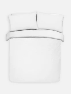 Conjunto Capa Edredão Super King Seersucker Branco