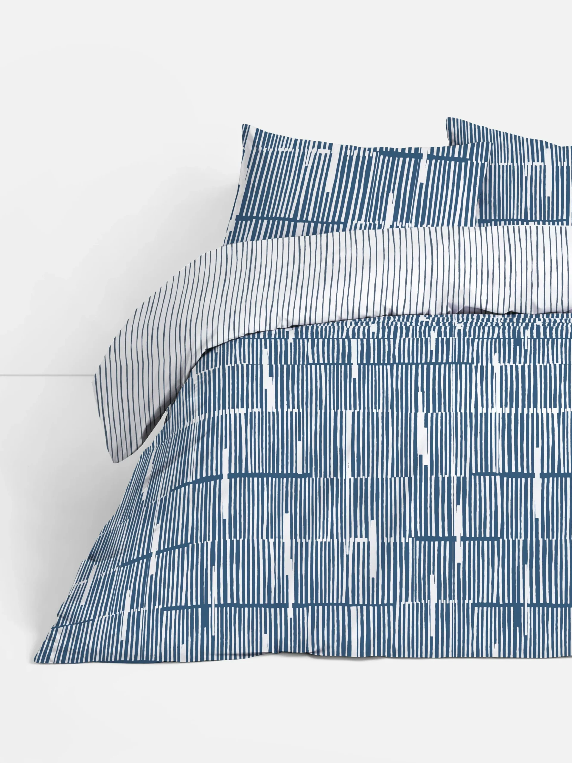 Conjunto Capa Edredão Tamanho King Reversível Riscas