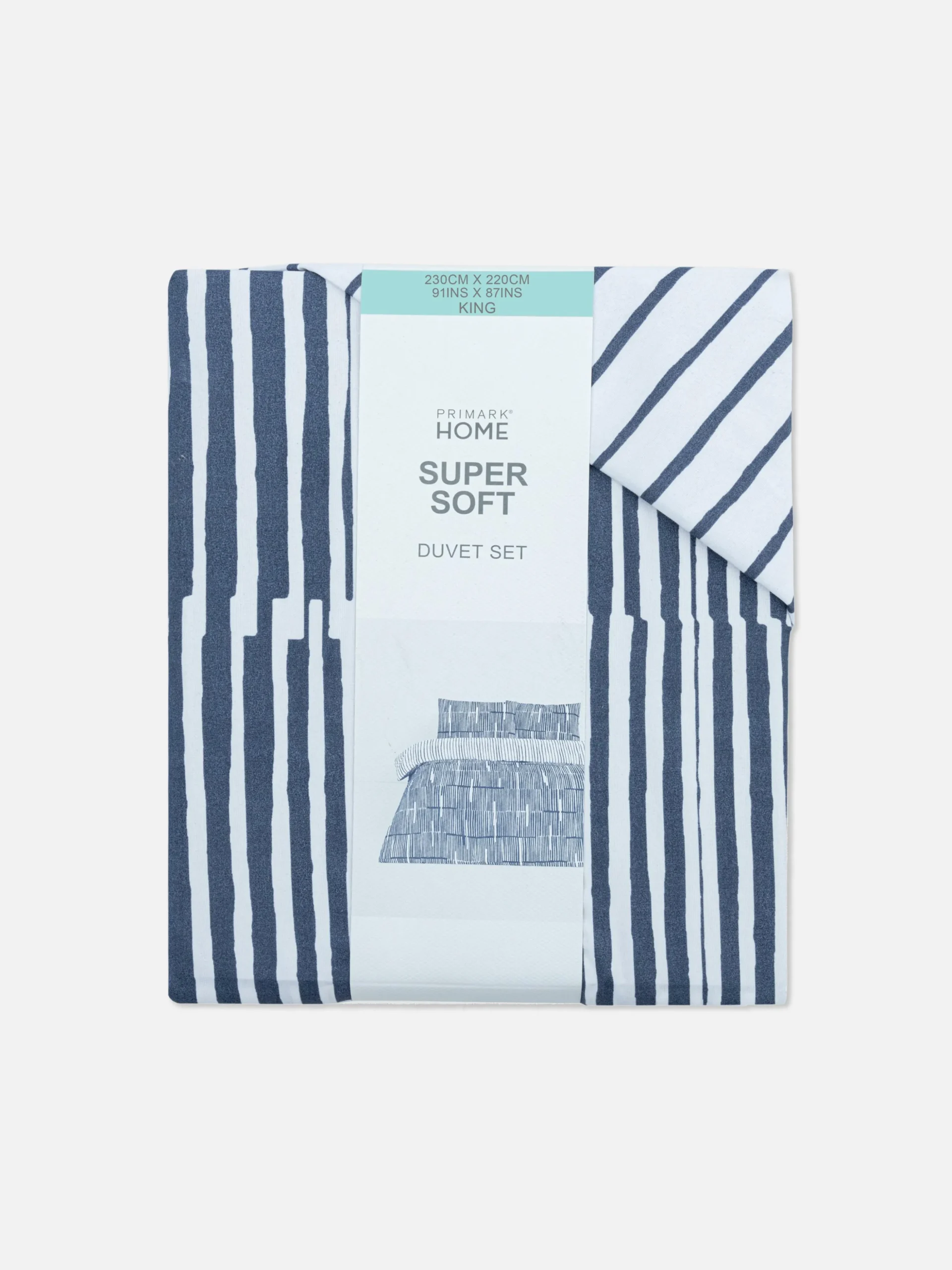 Conjunto Capa Edredão Tamanho King Reversível Riscas