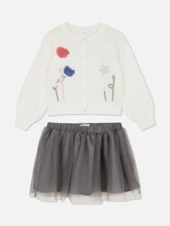 Conjunto Casaco Malha/tutu