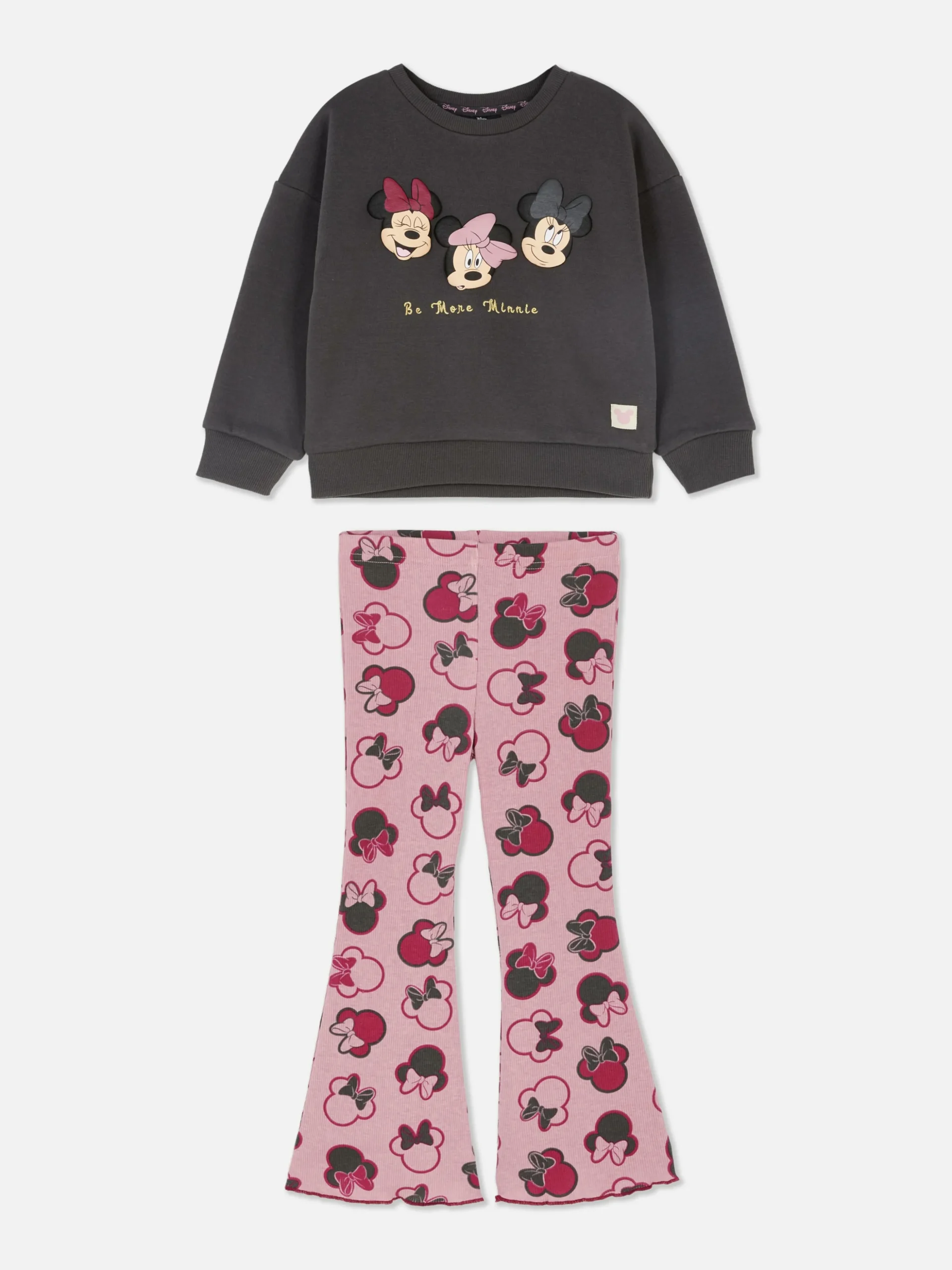 Conjunto Coordenado Camisola Gola Redonda Leggings Disney Minnie Mouse