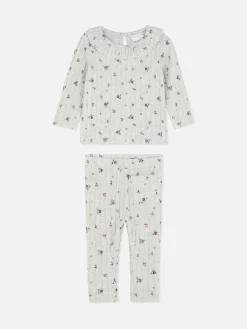 Conjunto Coordenado Top Colarinho/leggings