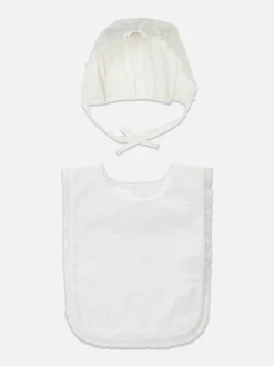 Conjunto Gorro/babete Cerimónia