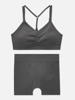 Conjunto Sutiã Bralette/calções S/ Costuras