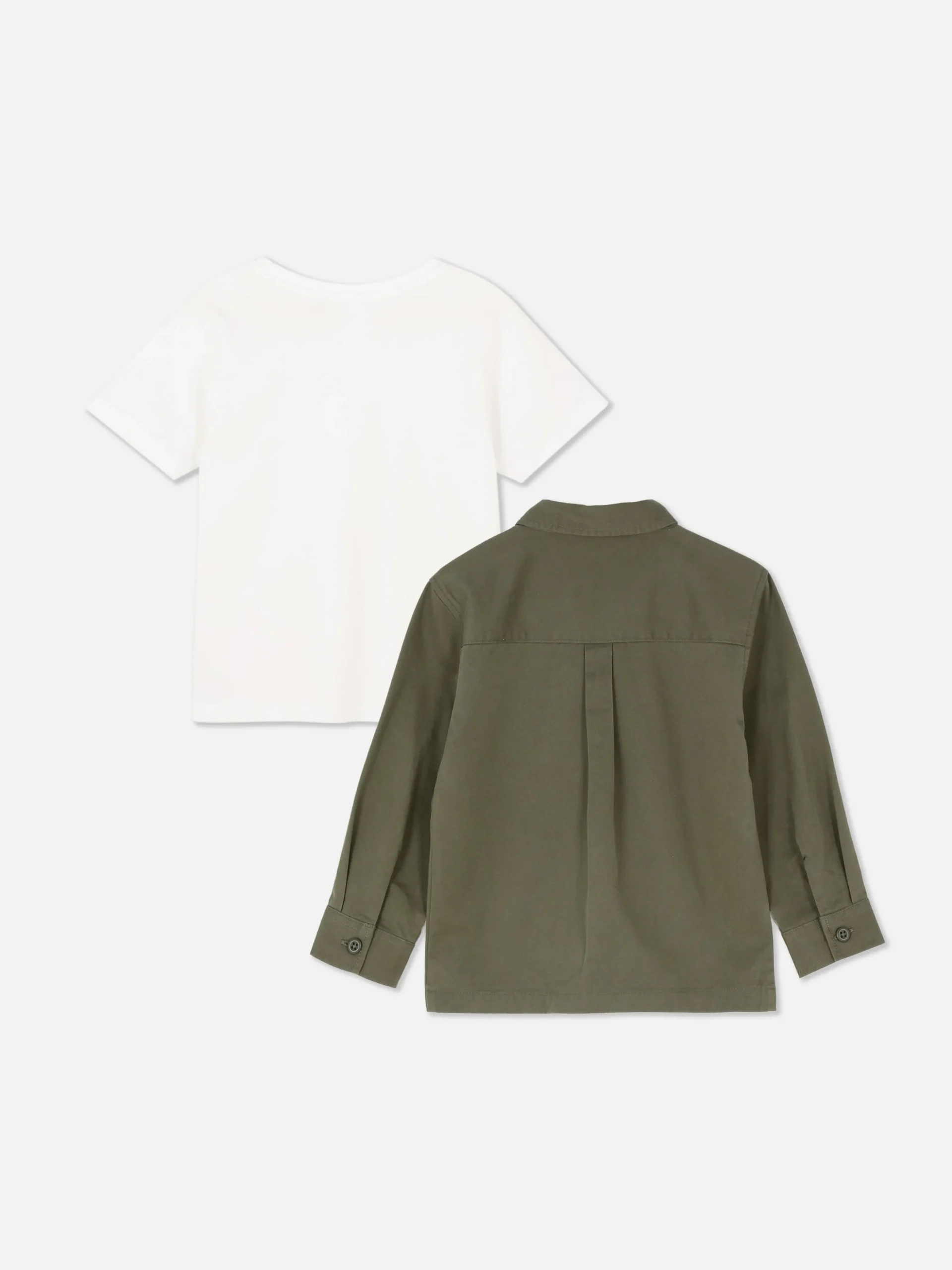 Conjunto T-shirt/camisa Manga Comprida