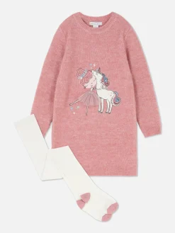 Conjunto Vestido Camisola/collants Bailarina