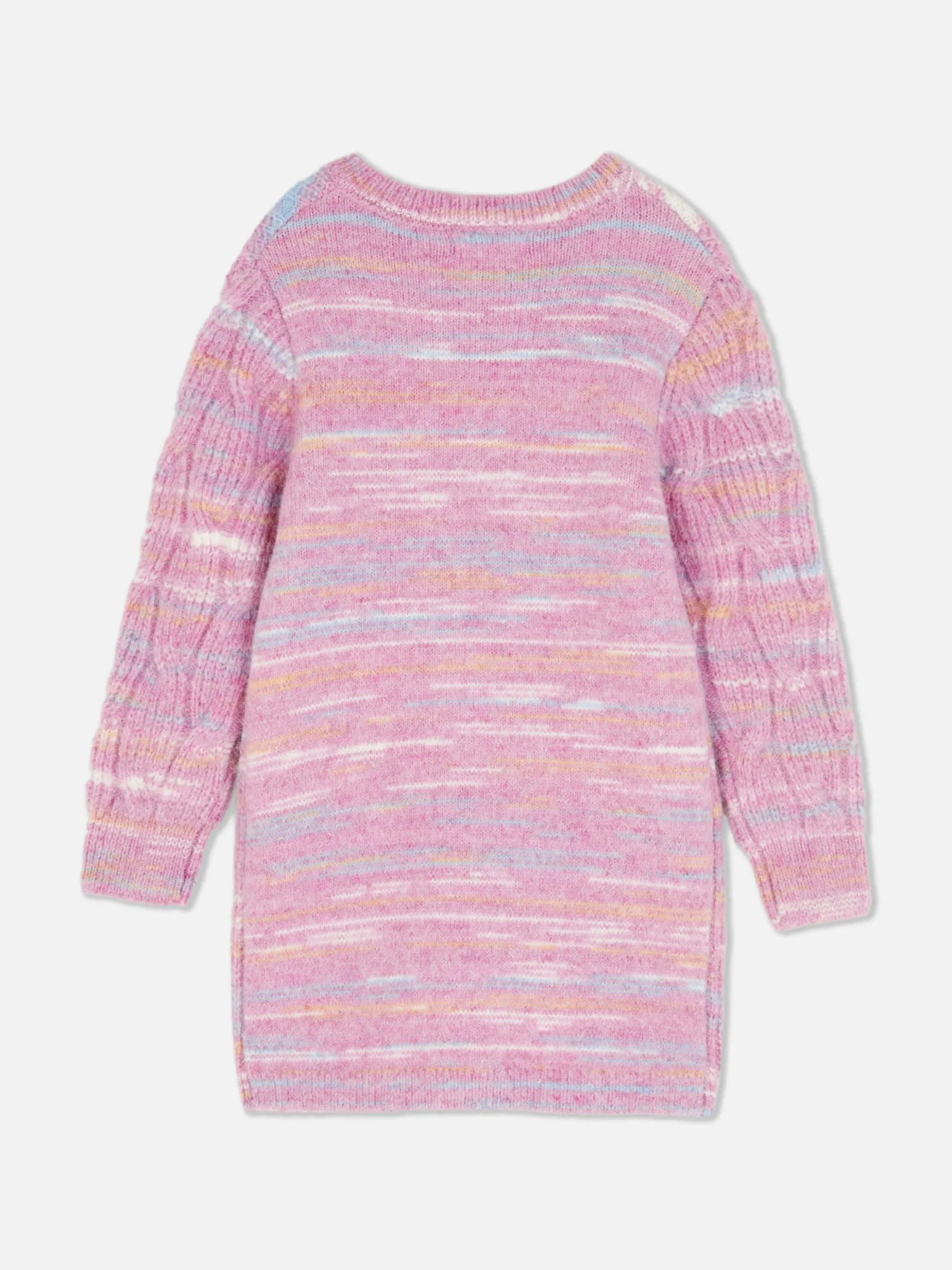 Conjunto Vestido Camisola Malha Entrançada/collants