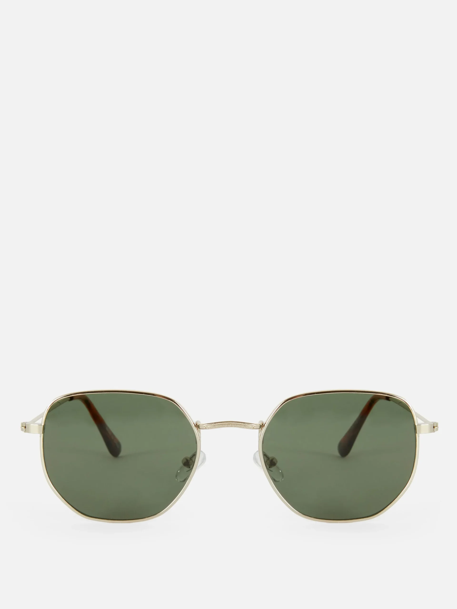 Óculos Sol Armação Metal Hexagonal