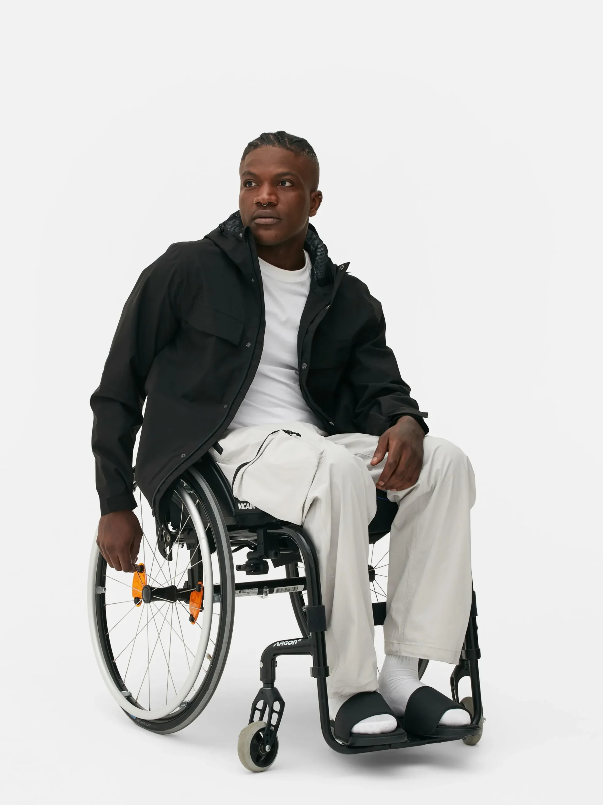 Gabardine Capuz Fecho Correr Integral