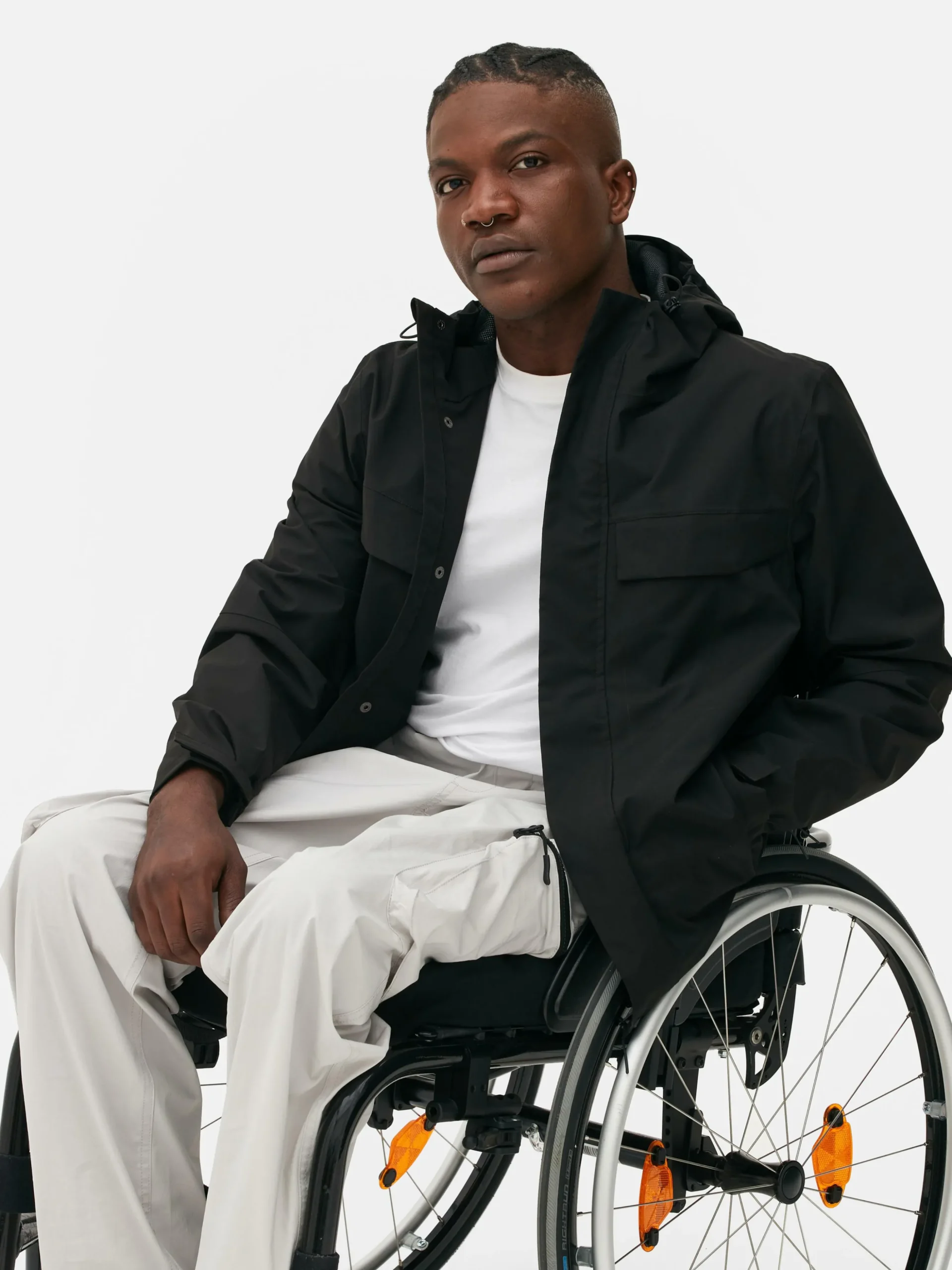 Gabardine Capuz Fecho Correr Integral