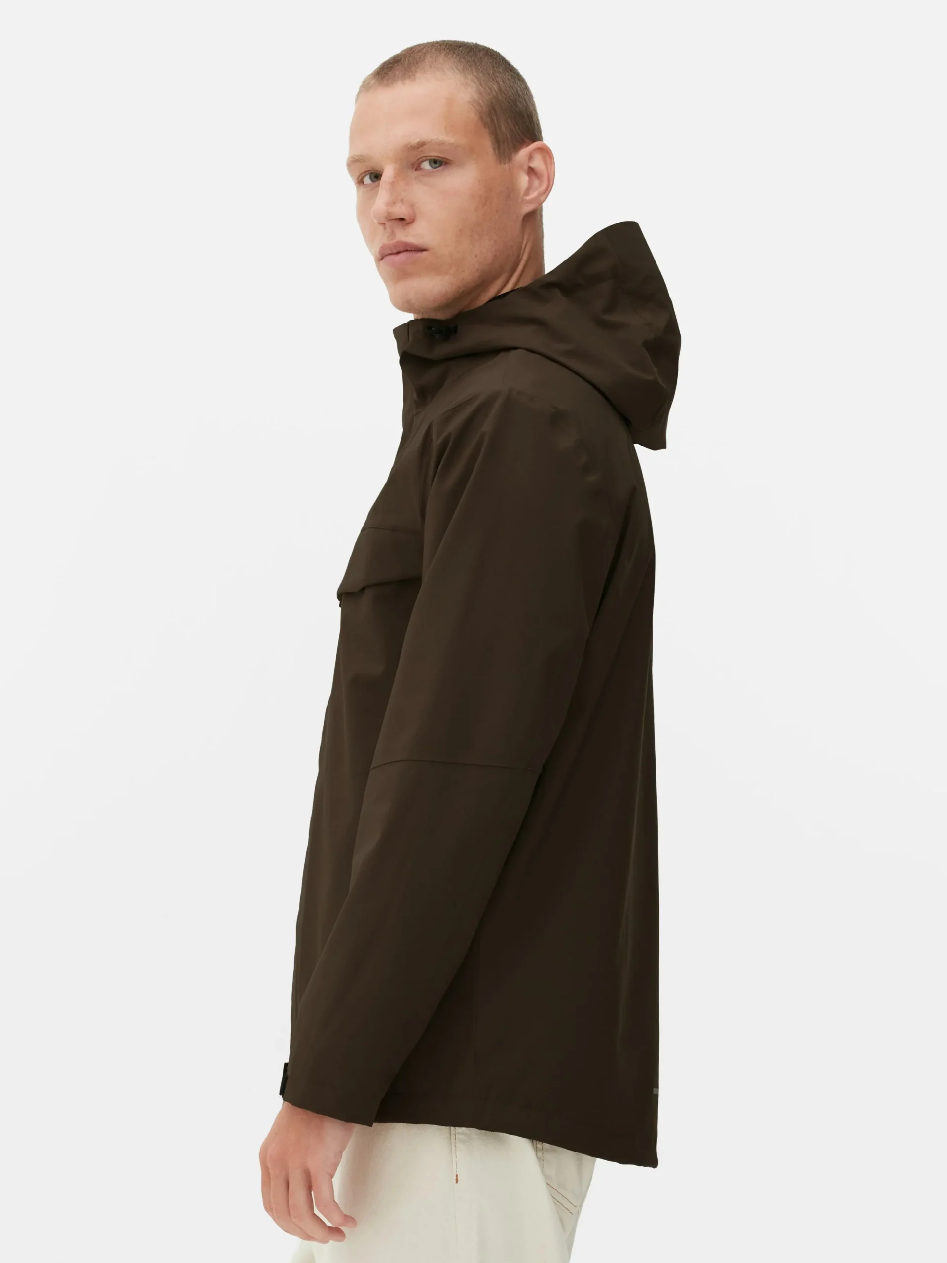 Gabardine Capuz Fecho Correr Integral