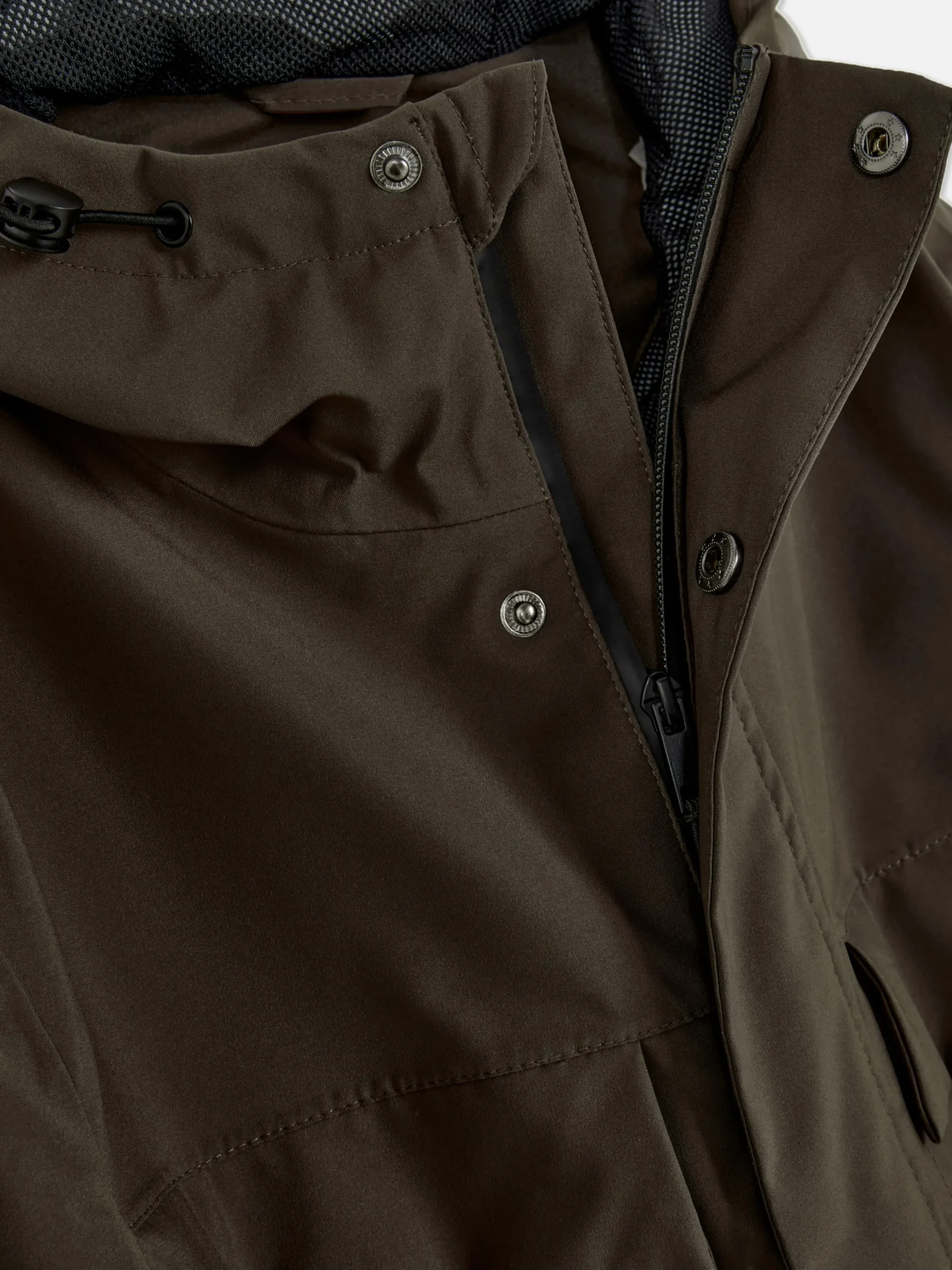 Gabardine Capuz Fecho Correr Integral