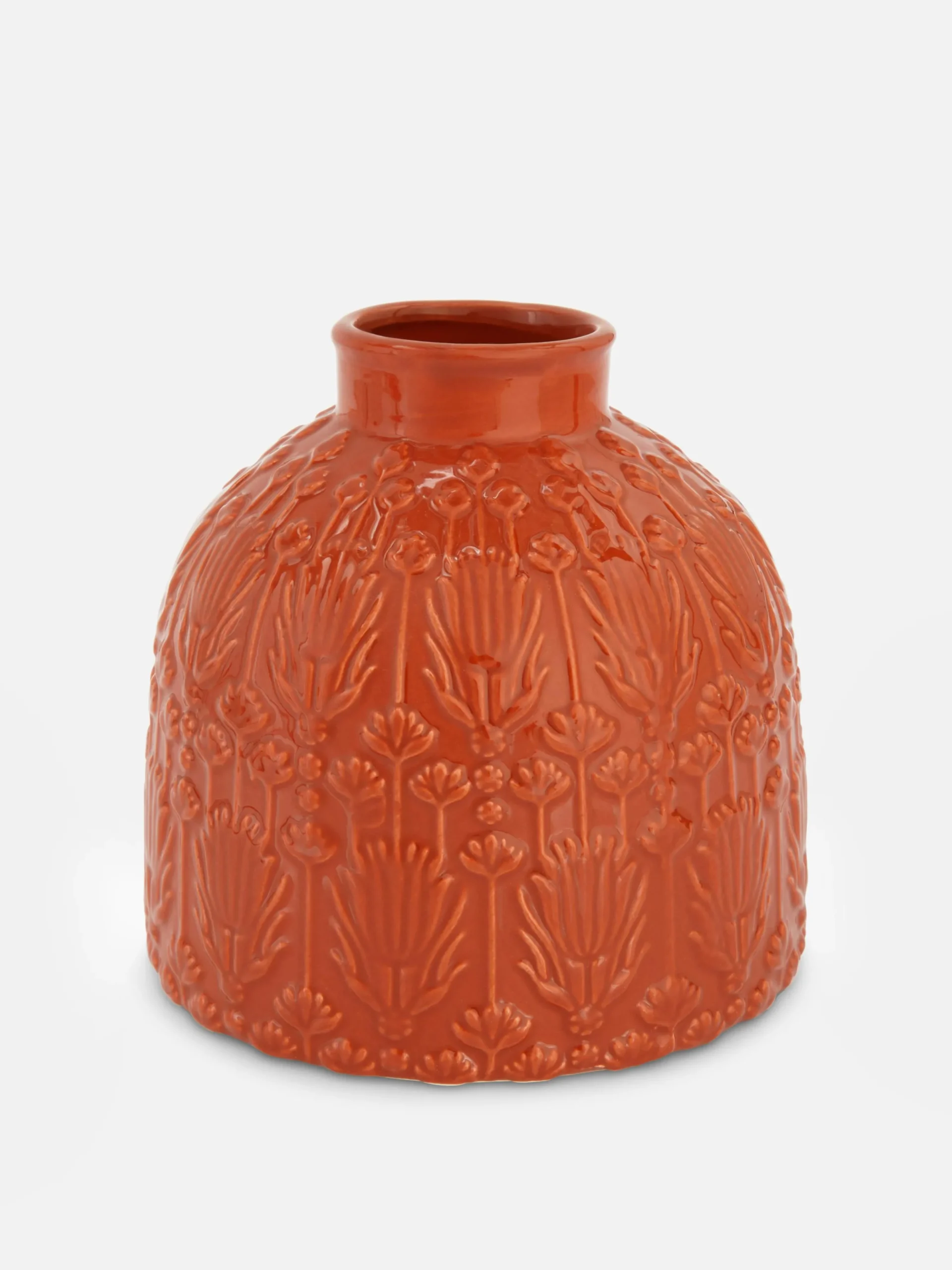 Jarra Padrão Floral Relevo