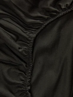 Lençol Ajustável De Solteiro Rico Em Algodão