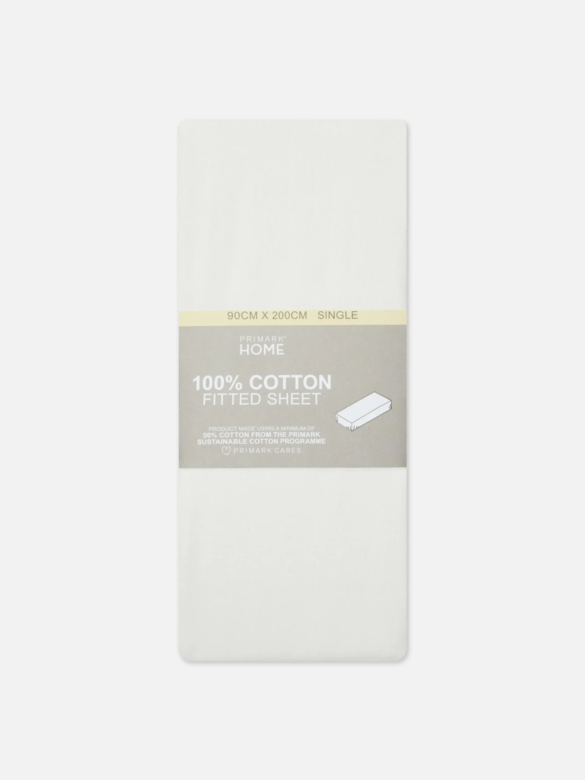 Lençol Ajustável De Solteiro Rico Em Algodão