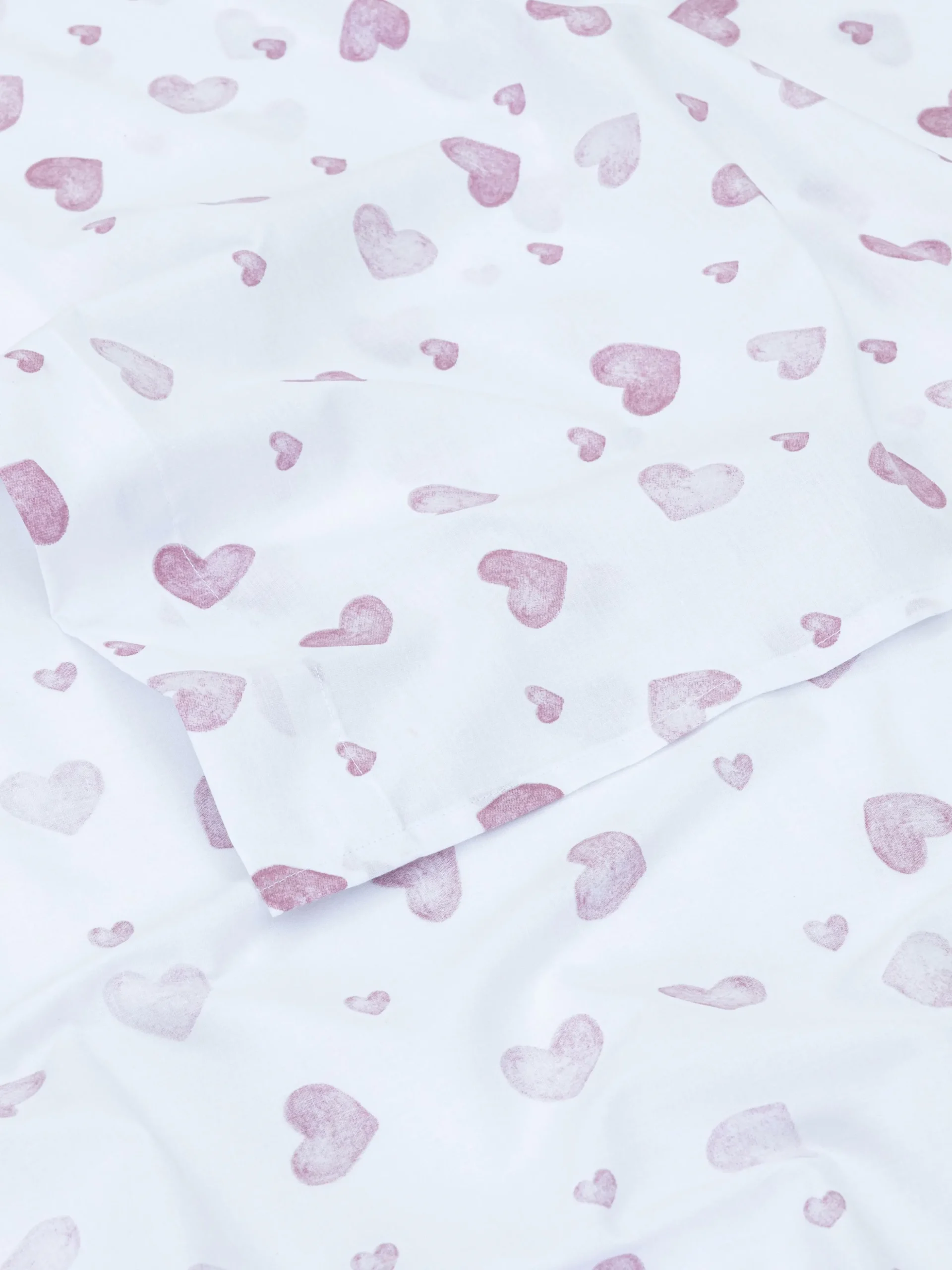 Lençol Cima Tamanho King Corações