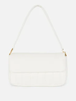 Mala Ombro Acolchoada Imitação Pele