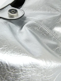 Mala Shopper Imitação Pele Metalizada