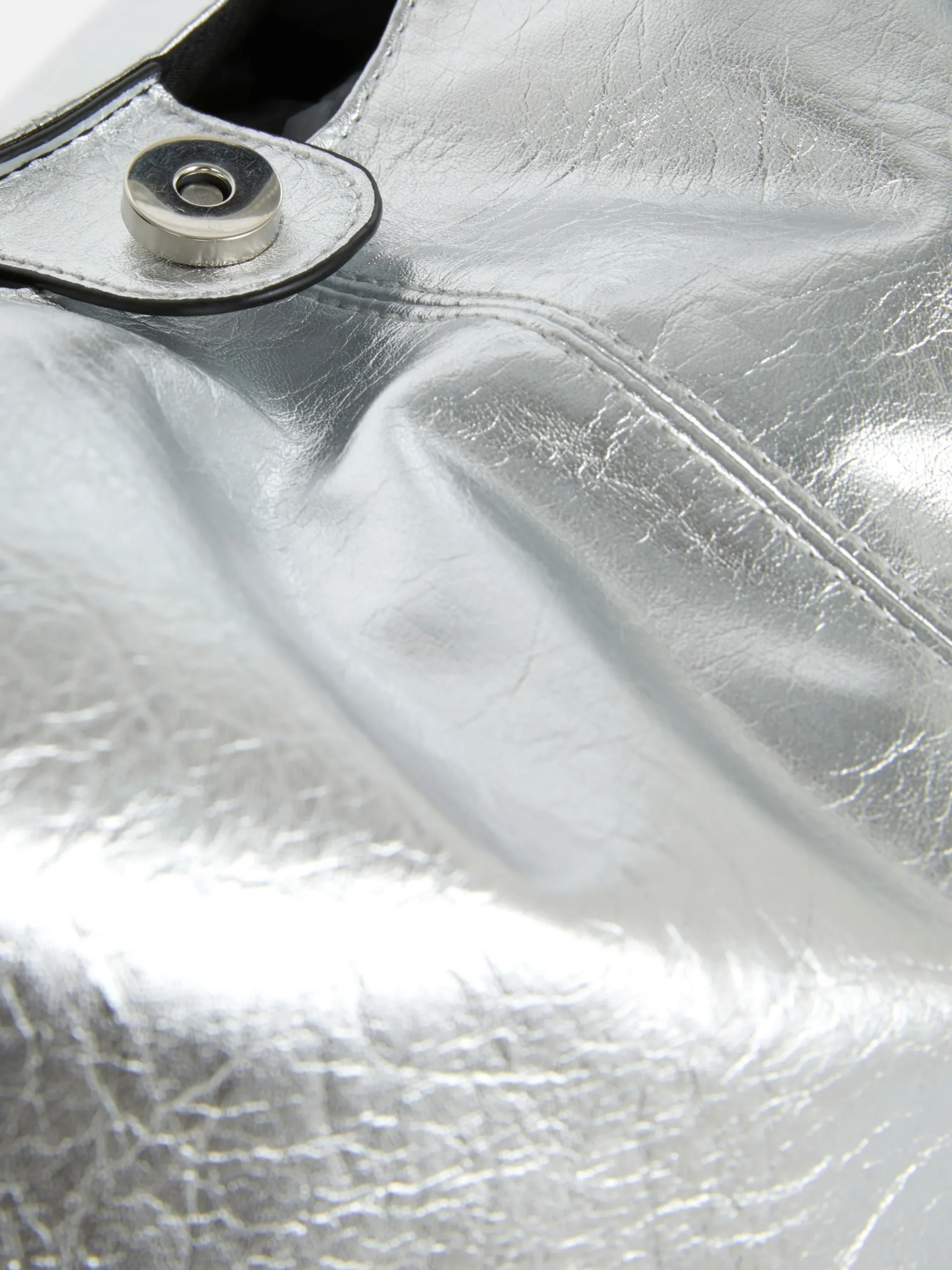 Mala Shopper Imitação Pele Metalizada