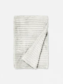 Manta Canelada Suave Grande