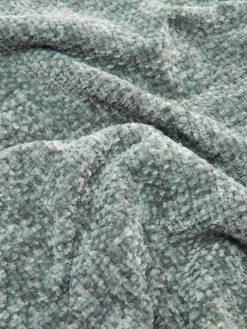 Manta Pequena Textura Aveludada Franjas