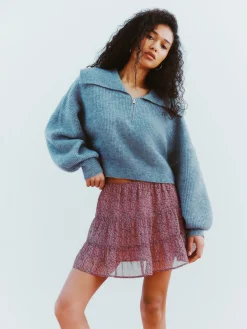 Minissaia Camadas Coord. Chiffon