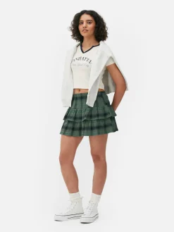 Minissaia Camadas Padrão Xadrez