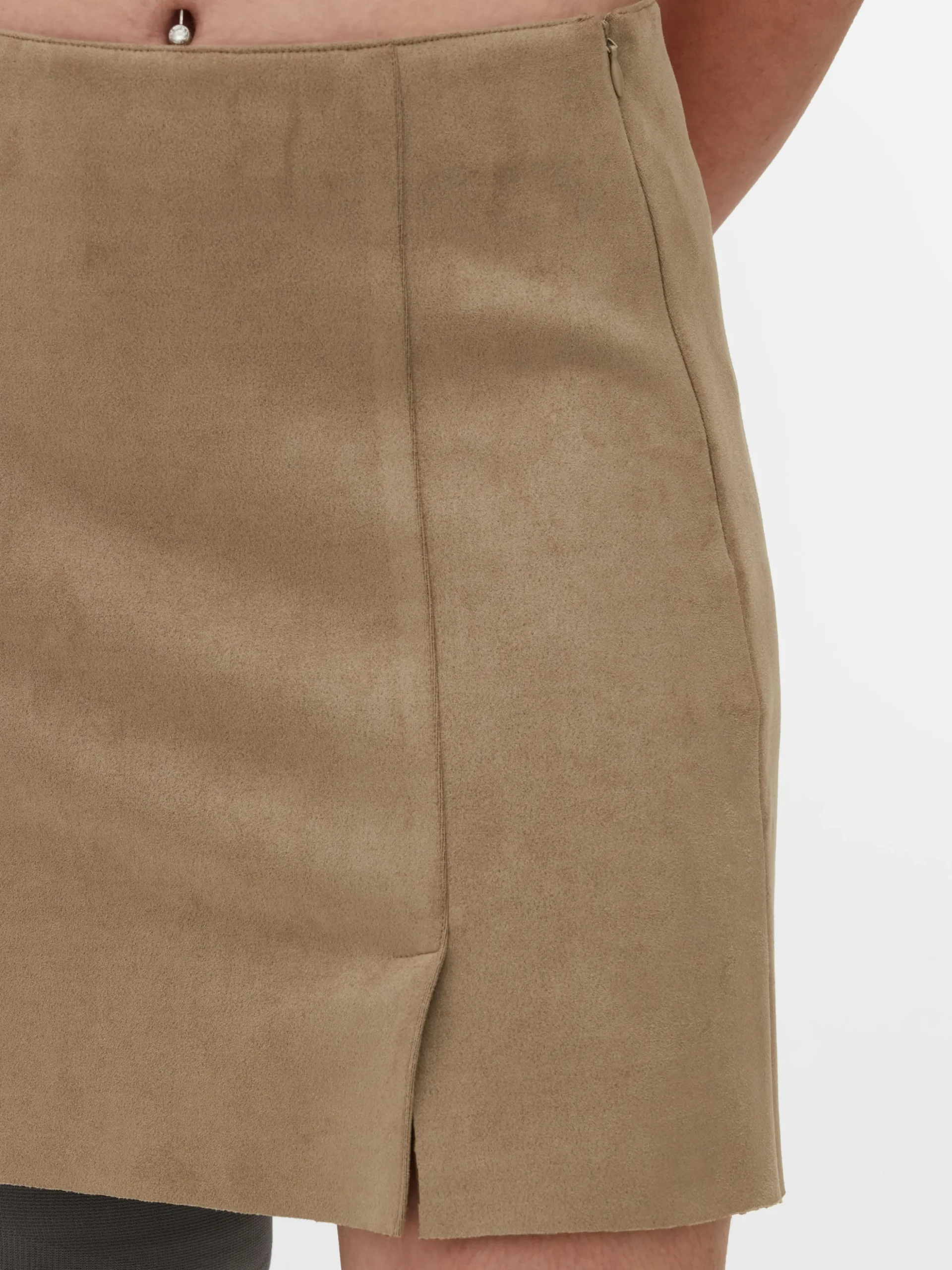 Minissaia Imitação Camurça