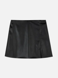 Minissaia Imitação Pele