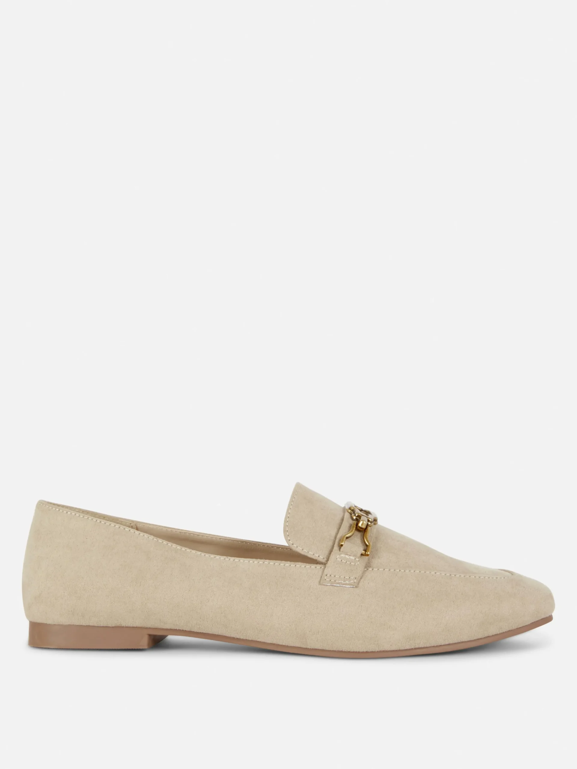 Mocassins Detalhe Corrente Ajuste Largo