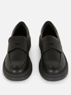 Mocassins Sola Grossa Imitação Pele