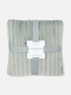 Pack 2 Almofadas Decorativas Caneladas Aconchegantes