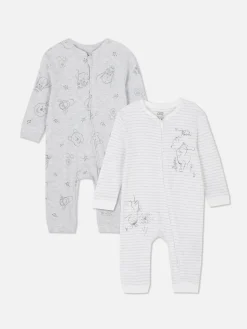 Pack 2 Babygrows Disney Winnie The Pooh