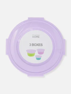 Pack 3 Caixas Snacks Redondas