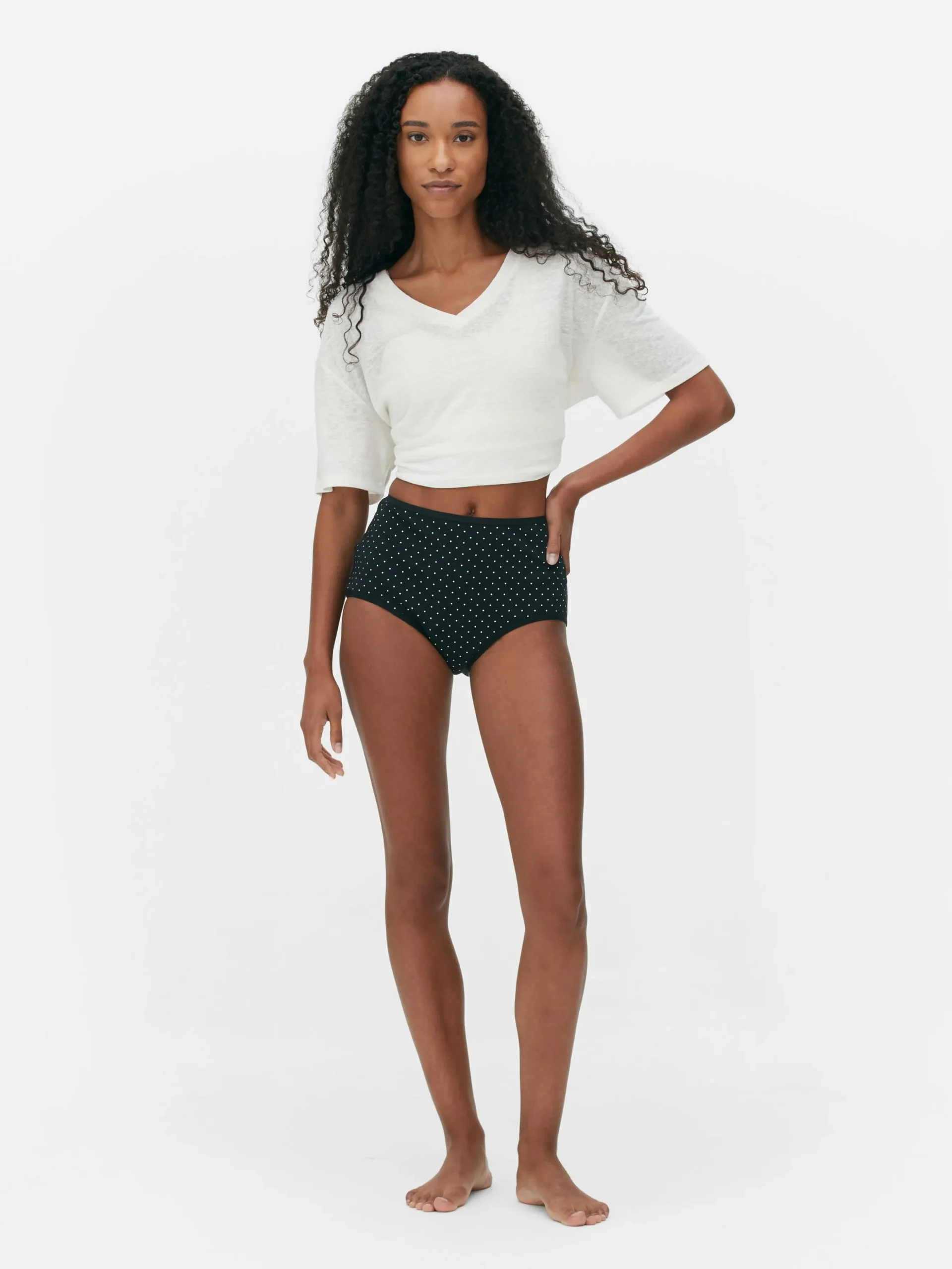 Pack 3 Cuecas Menstruais Cintura Subida