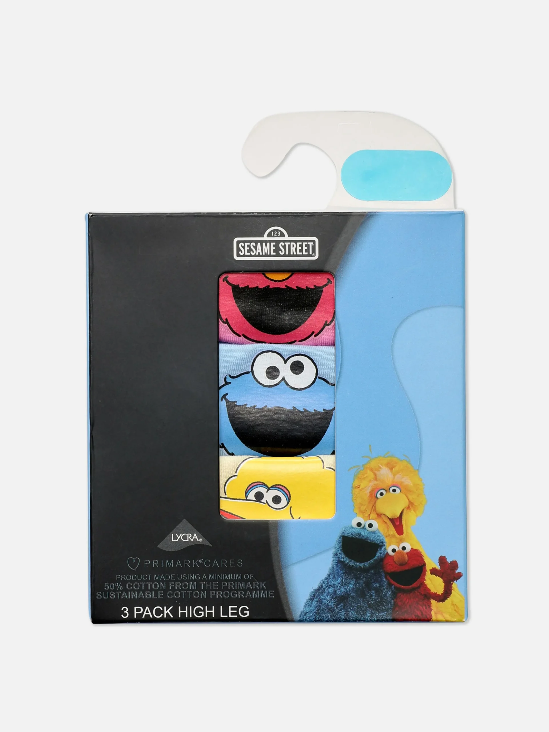 Pack 3 Cuecas Personagens Rua Sésamo