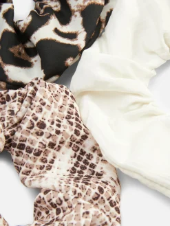 Pack 3 Elásticos Cabelo Padrão Animal