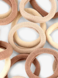 Pack 20 Elásticos Cabelo Tecido Canelados