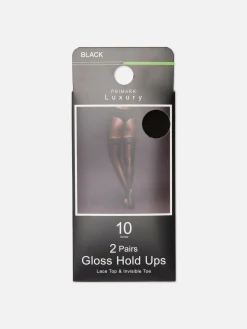 Pack 2 Meias De Liga Brilhantes 10 Denier