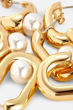 Pack 3 Pares Argolas Imitação Pérolas