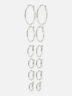 Pack 6 Pares Argolas Tamanhos Sortidos