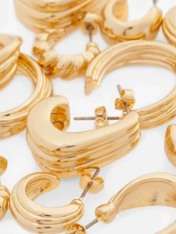 Pack 6 Pares Argolas Torcidas Sortidas