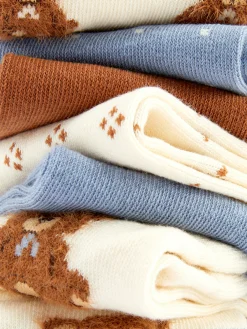 Pack 7 Pares Meias Cano Médio Urso