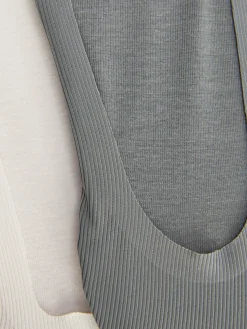 Pack 2 Pares Pezinhos Canelados Microfibra