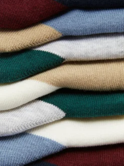 Pack 7 Pares Soquetes Bloco Cor